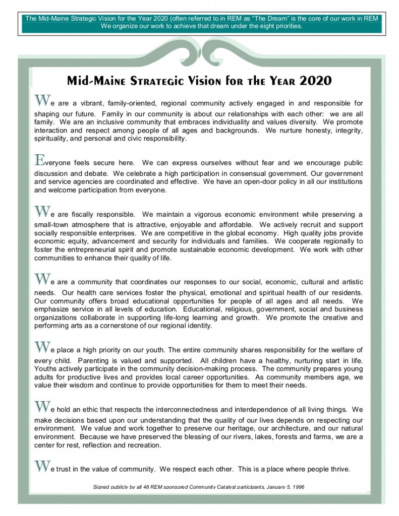 Mid-Maine Strategic Vision