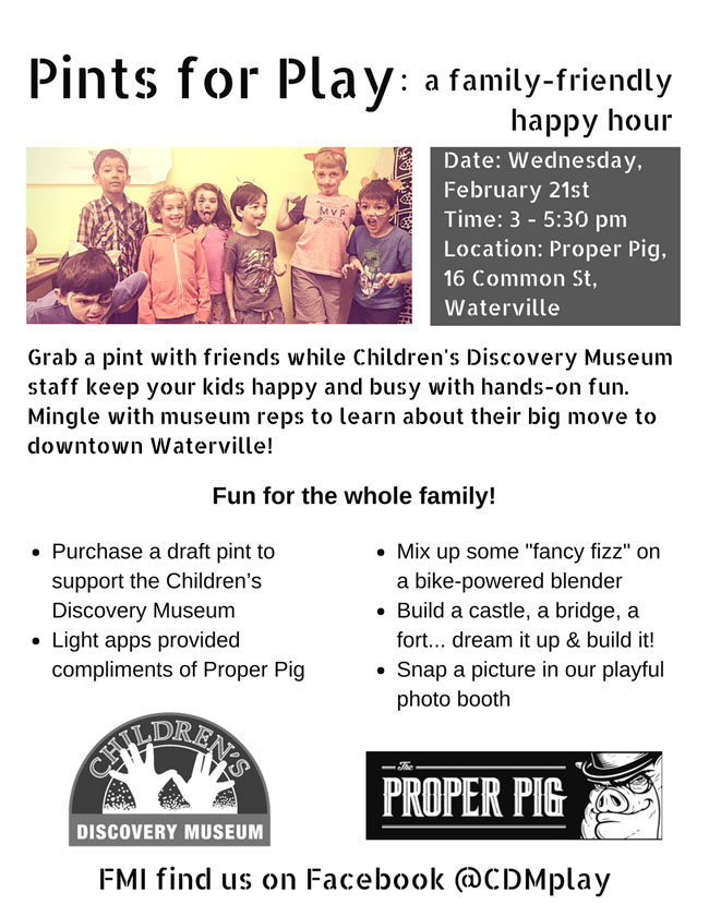 Purchase a draft pint to support The Children's Discovery Museum