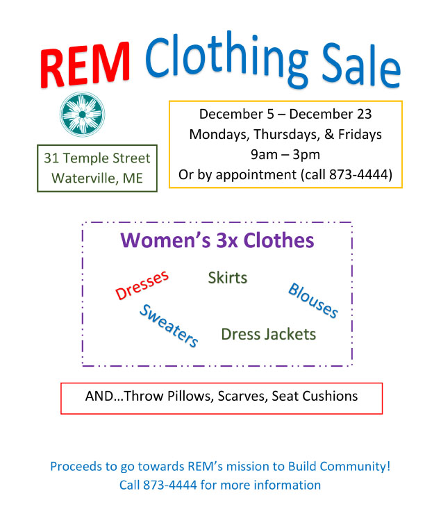 9am-3pm Mondays, Thursdays, and Fridays through Dec 23, 2022, Women's 3X clothing, Call
