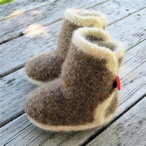Felted Baby Booties...